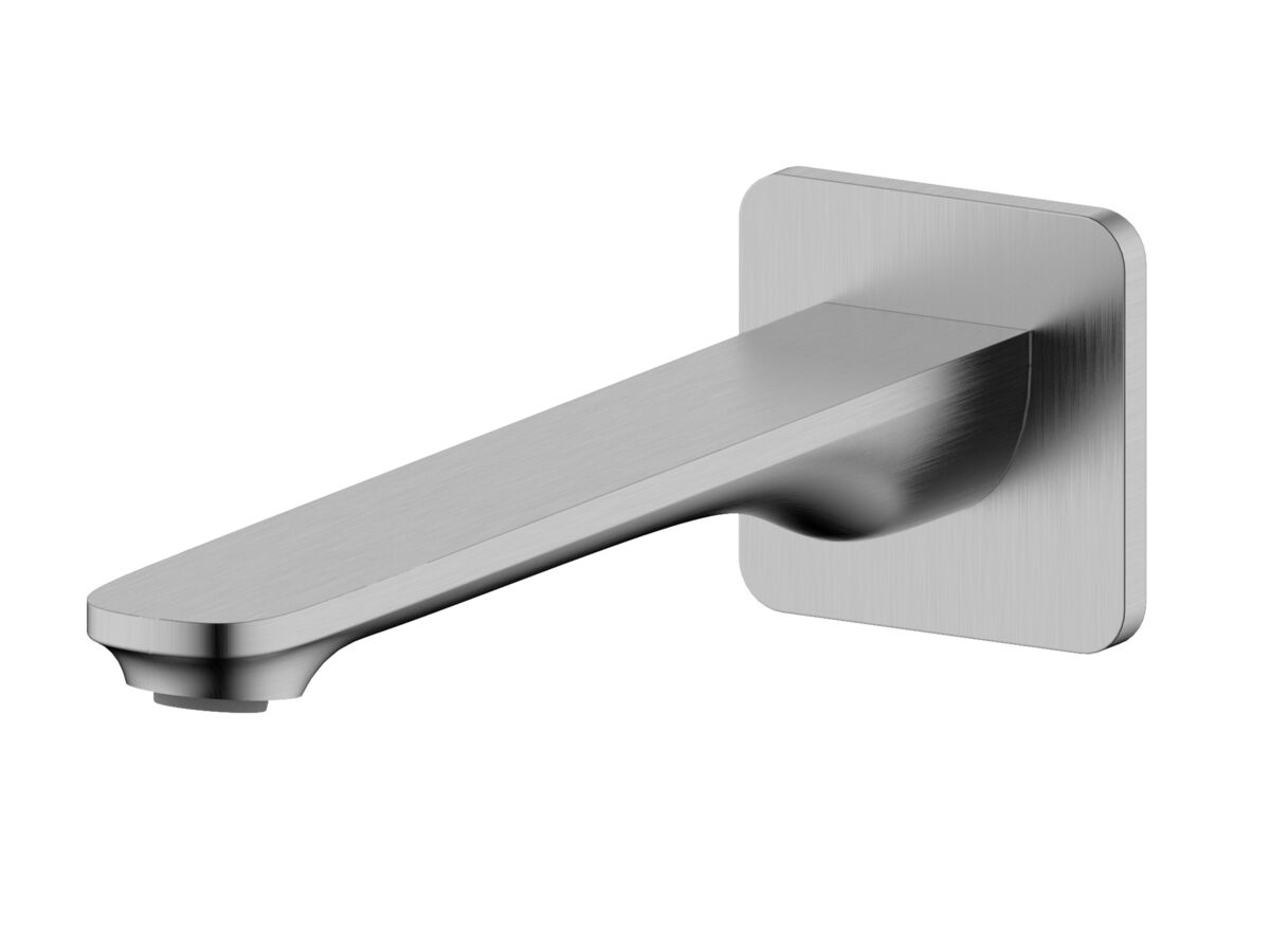 Mizu Silk Wall Basin/Bath Outlet 220 Brushed Gunmetal (6 Star) Lead Free