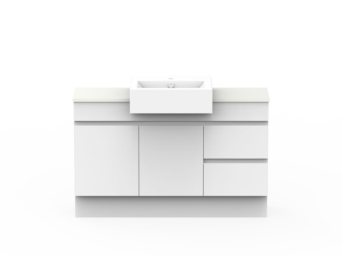 Posh Domaine Semi Recessed Vanity Unit