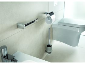 Sonia S6 Covered Toilet Roll Holder / Open Towen Bar / Wall Mounted Toilet Brush Set