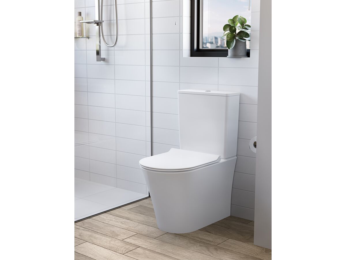 American Standard Heron Hygiene Rim Back Inlet Close Coupled Back to