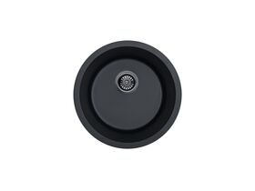 Memo Hugo Round Sink No Taphole Granite Black