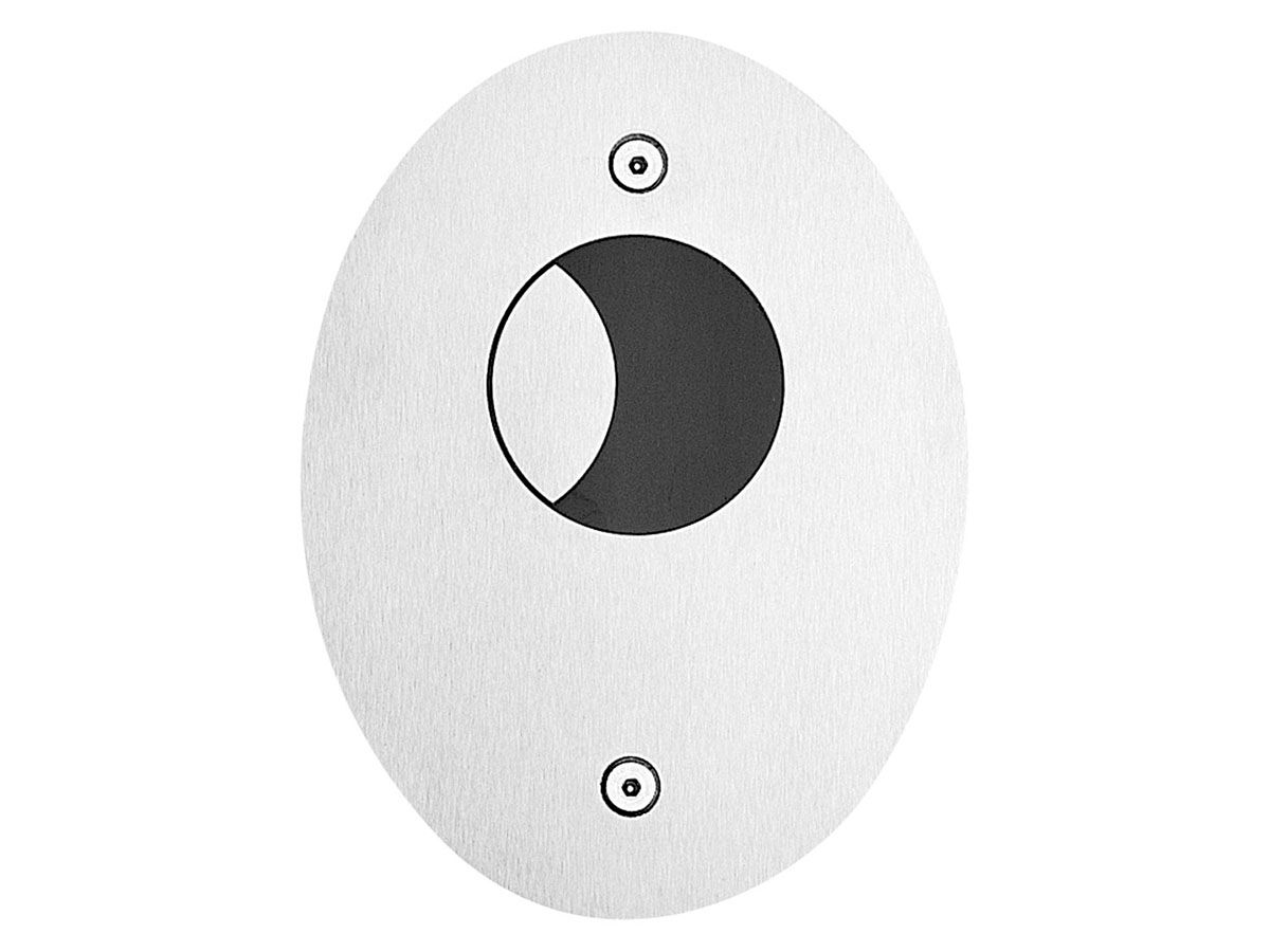 SENSORFLUSH Dual Flush Oval Touch Pad 90 x 120mm Stainless Steel