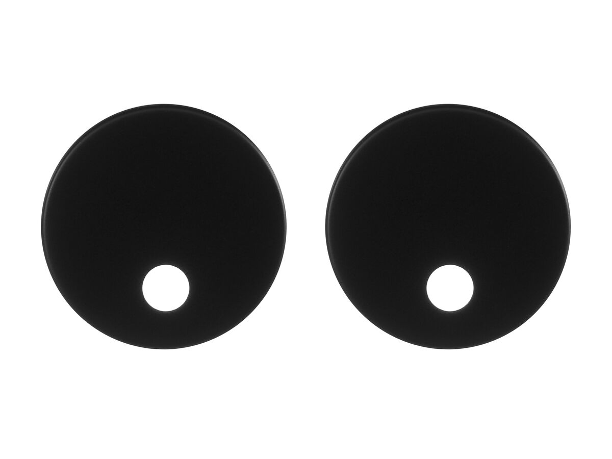 Kado Lux Small Hinge Cover Plates Matte Black from Reece