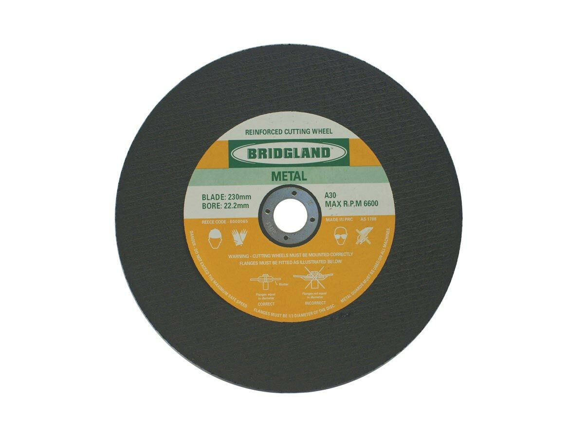 Bridgland Metal Cutting Disc 230mm x 22.2mm