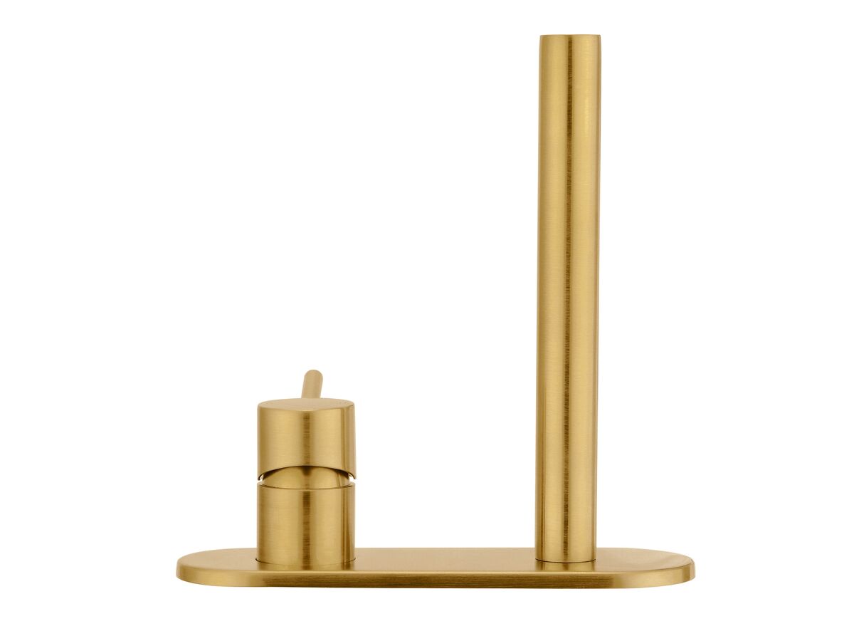 Mizu Drift MK2 Wall Basin Mixer Tap Set Brushed Gold (4 Star) from Reece