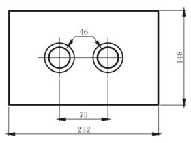 Hideaway+ Round Button Plate Undercounter Polished Stainless Steel