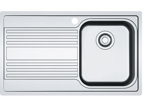 Franke Rapid RPX611-86 Single Bowl Inset Sink Pack Right Hand Bowl-Left Hand Drainer Stainless Steel