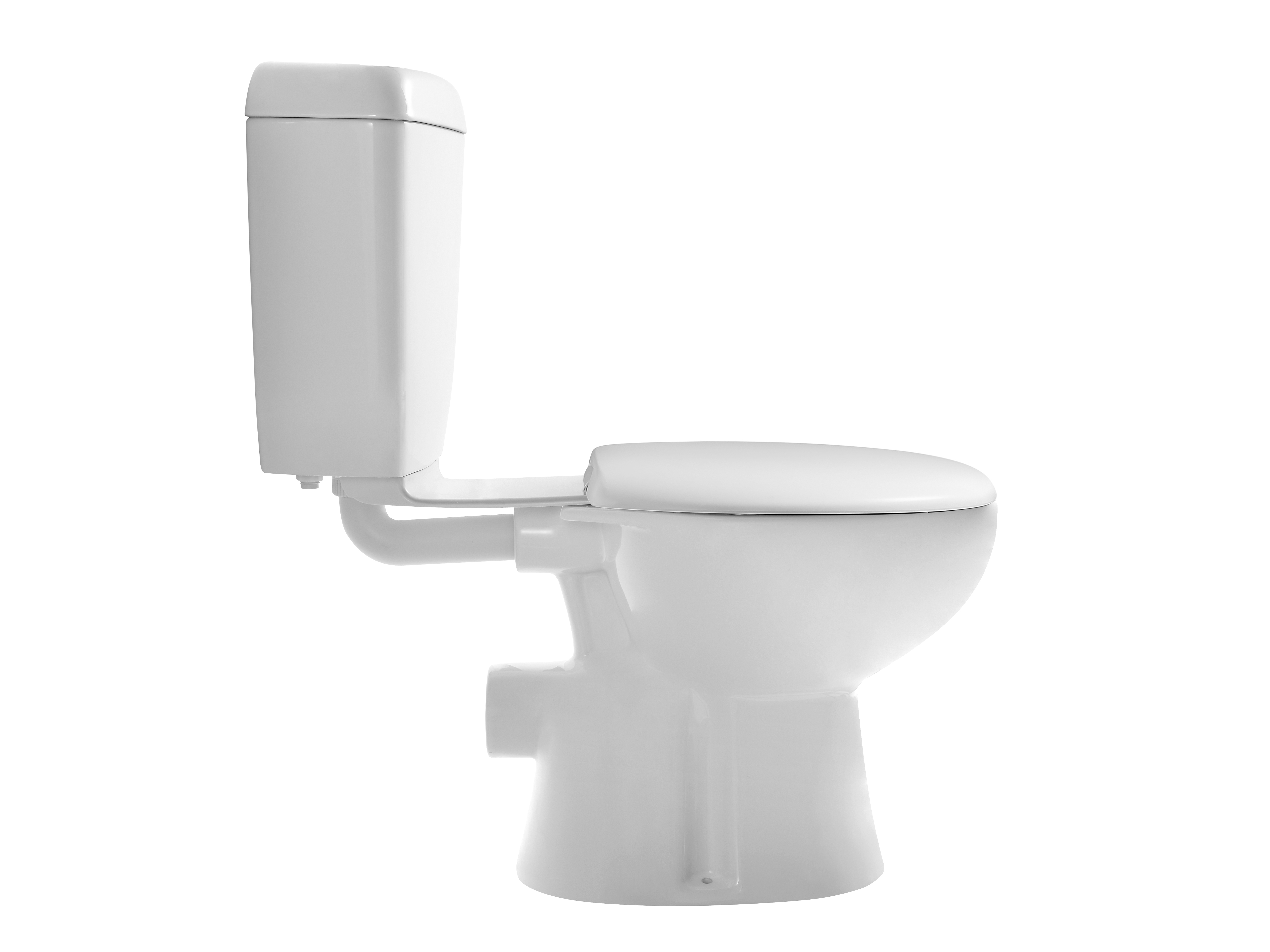 Posh Solus Round Link Toilet Suite P Trap with Soft Close Seat White (4