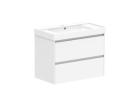 Roca Ona Vanity All Drawer Twin Centre Bowl 800mm Matte White