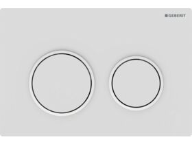 Geberit Omega 20 Dual Flush Button Matte White / White / Matte White Easy Clean Coating
