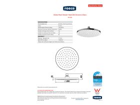 Specification Sheet - Nikles Pearl Shower Head 200 Chrome (4 Star)