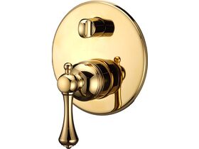 Kado Era Shower Mixer Tap with Diverter Brass Gold