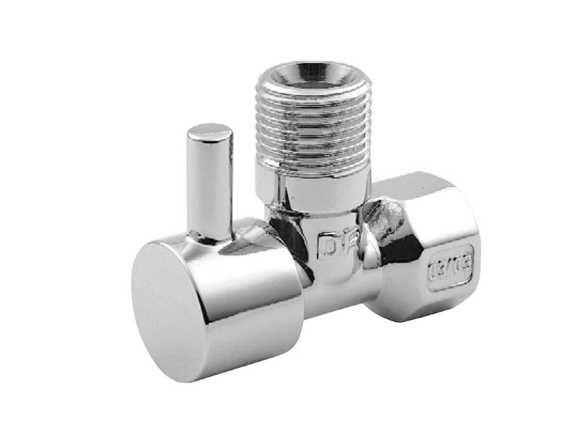 Arco Right Angle Ball Valve Mini Stop Lever Handle Chrome 15mm
