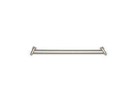Scala Double Towel Rail 700mm LUX PVD Brushed Oyster Nickel