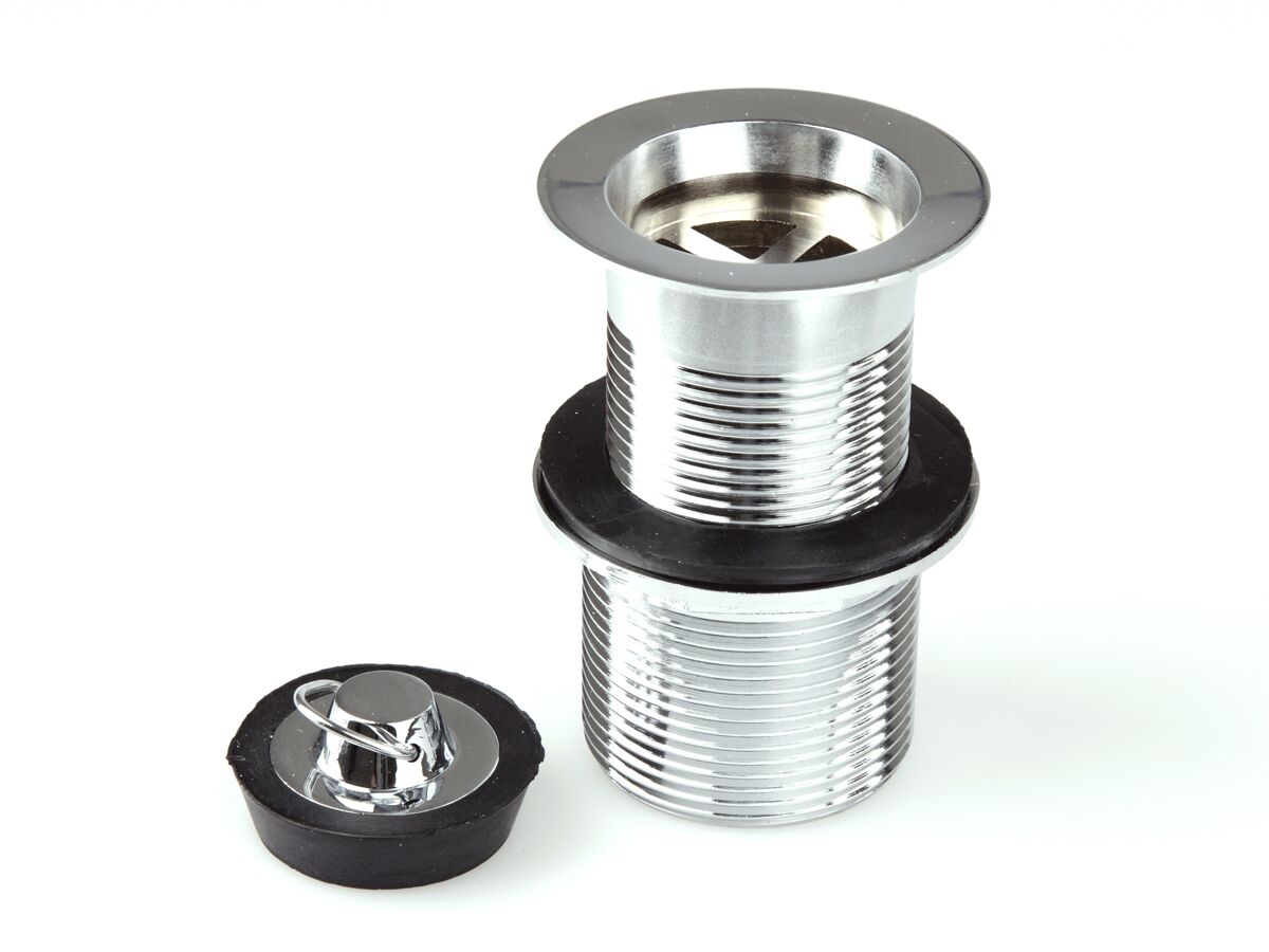 Base 32mm/40mm x 80mm Plug & Waste No Overflow Chrome from Reece