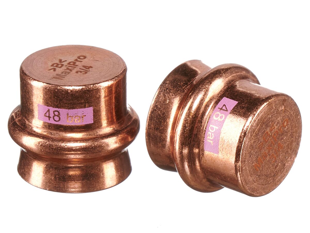 >B< Maxipro Stop End 3/4" Bag of 2"