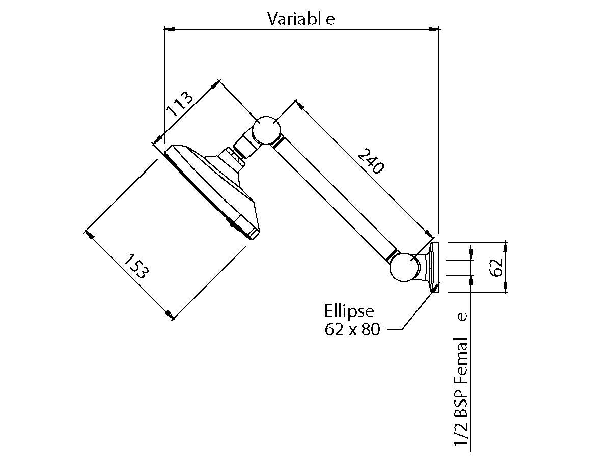 Satinjet Escape MK2 Hi Rise Shower White (3 Star)