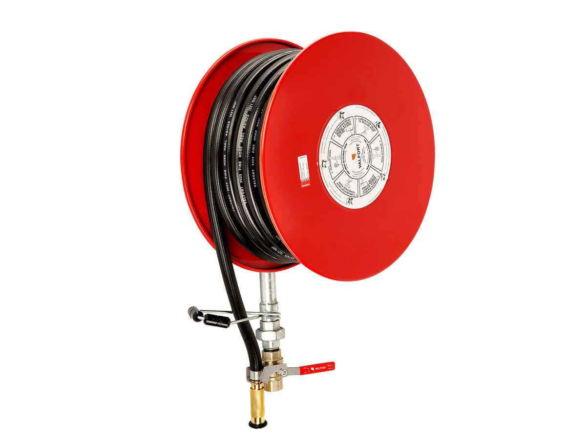 Valfort 480 Fire Hose Reel WithBlack Hose