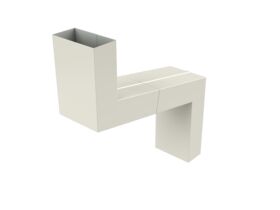 Downpipe Offset 100mm x 50mm Surfmist