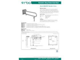 Specification Sheet - RBA Bariatric Drop Down Grab Rai