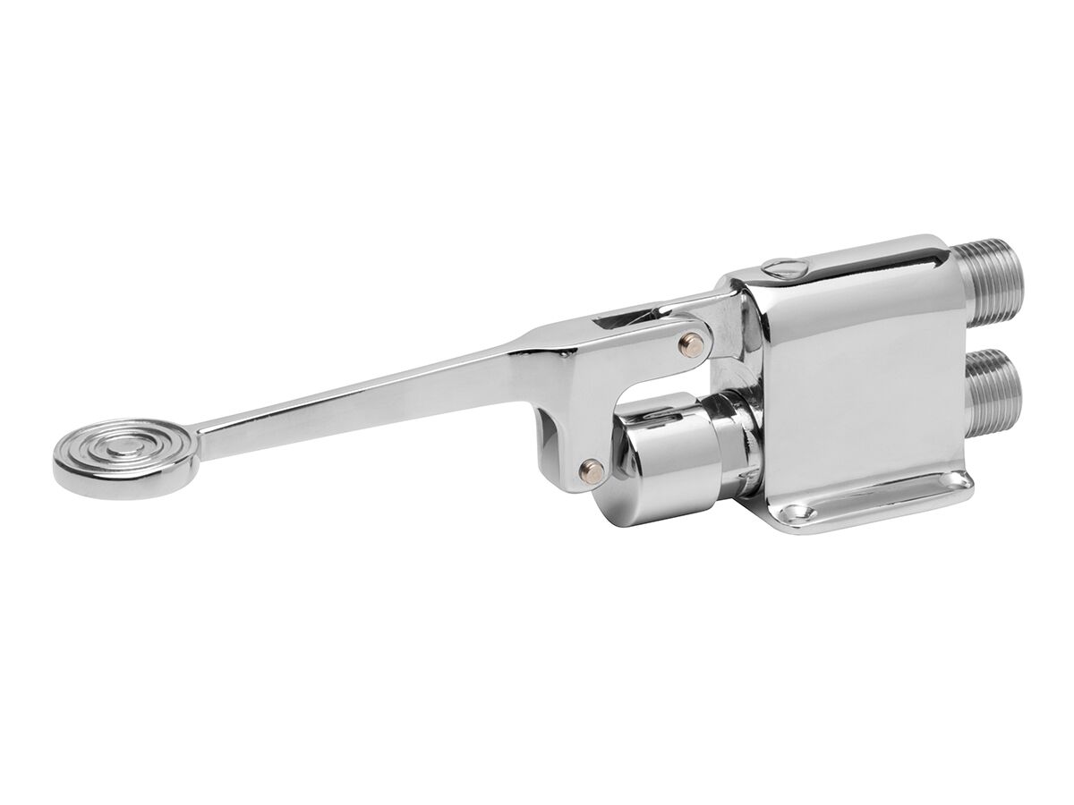 Wolfen Foot Operated Pedal Valve Chrome