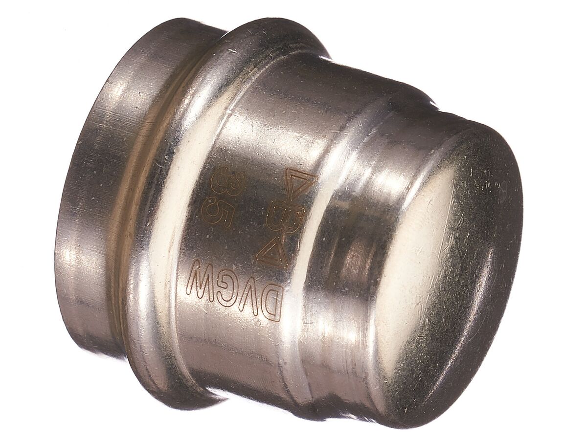 >B< Press Stainless Steel Stop End 35mm