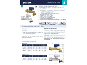 Specification Sheet - Arco Grifo Tap with Non Return Valve Lead Free