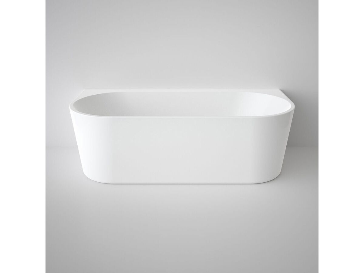 Aura Back To Wall Freestanding Bath 1800 White