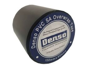 PVC Overwrap Tape Black 100mm x 30mtr