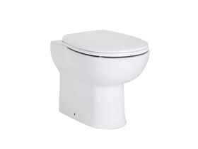 Porcher Studio Back to Wall Pan with Soft Close Seat White (4 Star)