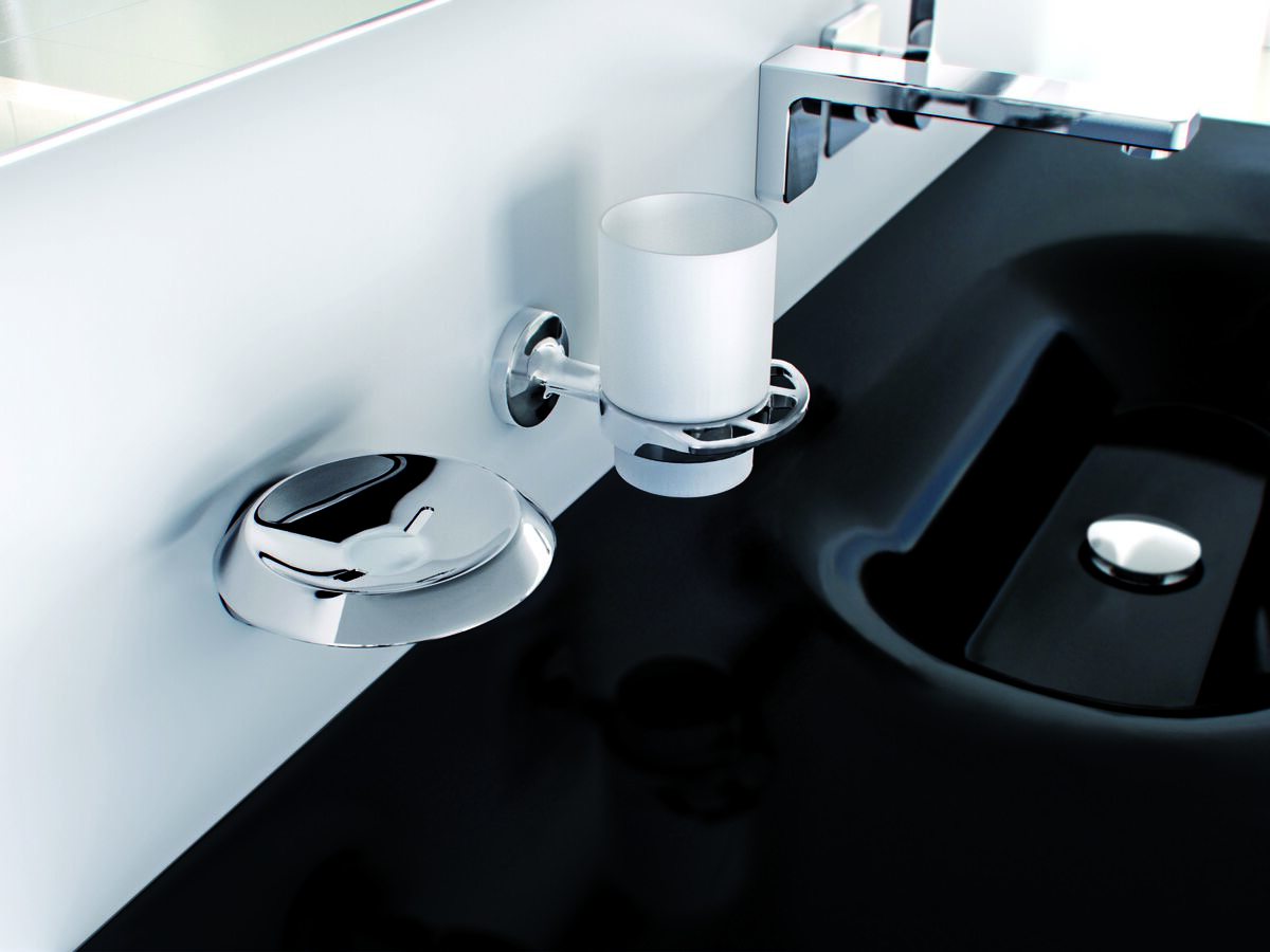 Sonia EPlus Grooved Metal Soap Dish Chrome from Reece