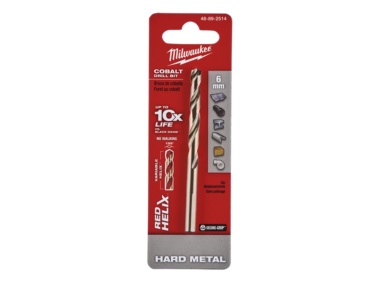 Red Helix Cobalt Drill Bit 6mm (2)