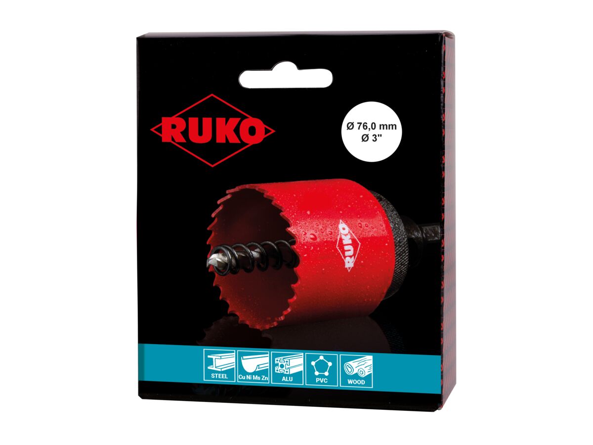 Ruko BiMetal Hole Saw 76mm from Reece