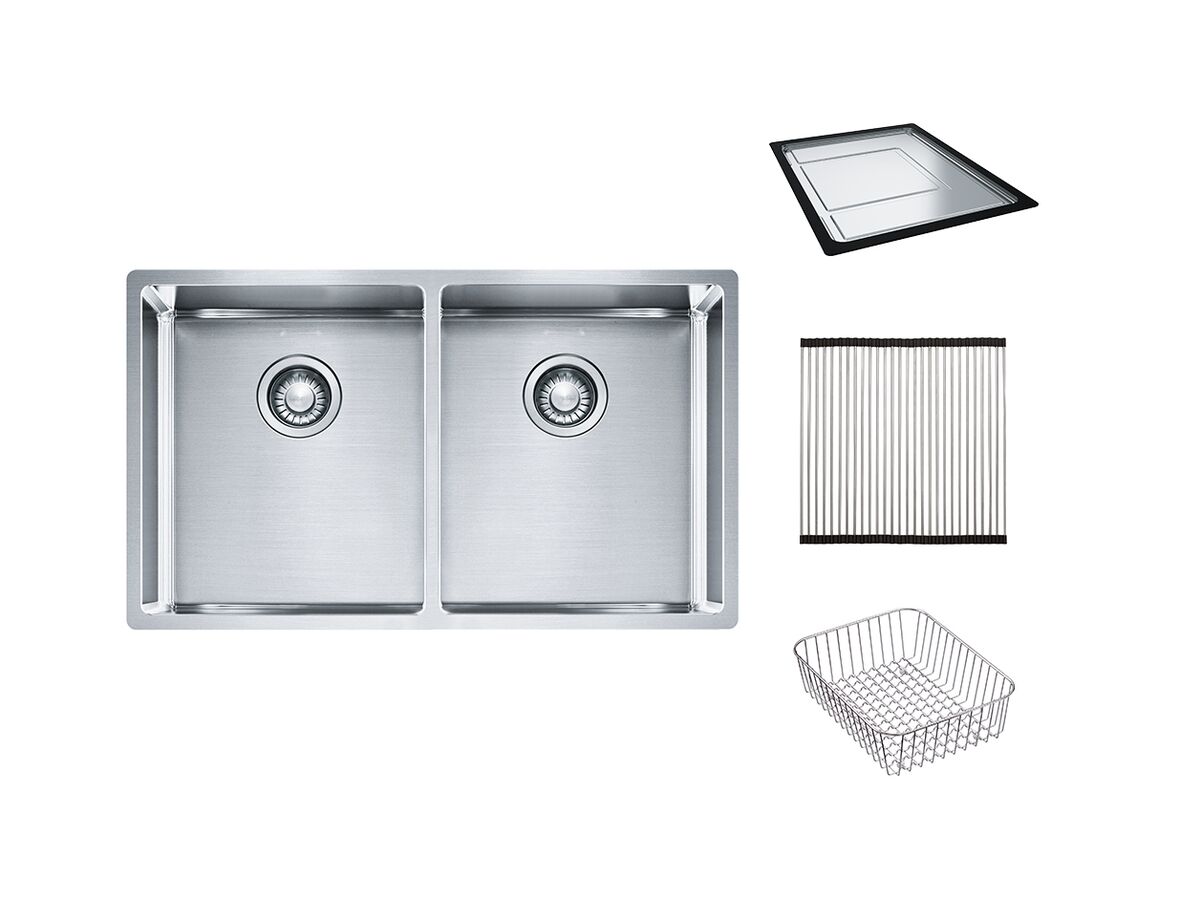 Franke Stainless Steel Undermount Double Bowl Kitchen Sinks Franke