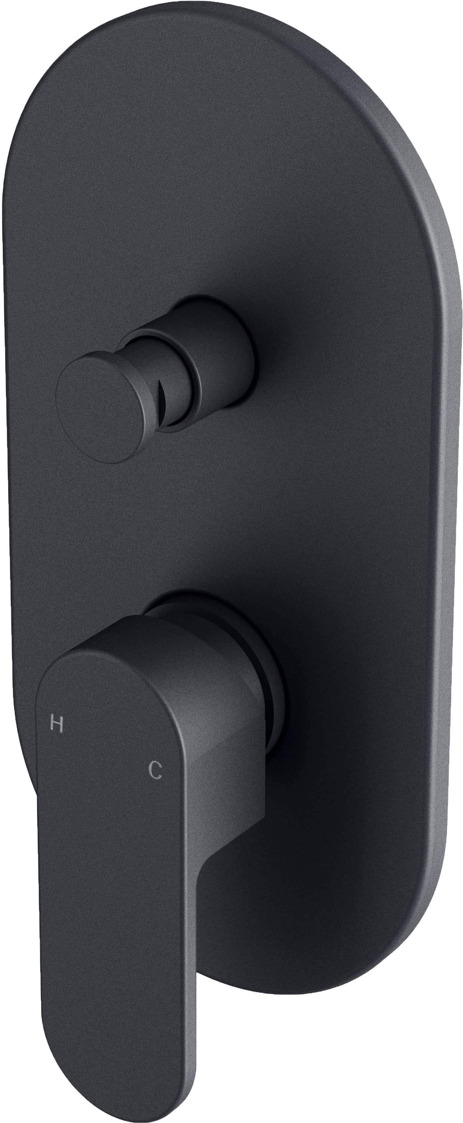 Mizu Soothe Shower Mixer Tap with Diverter Matte Black from Reece