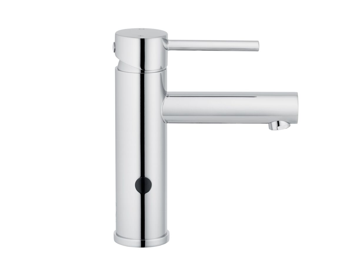Mizu Drift Dual Function Sensor Basin Mixer Chrome Mains Powered (6