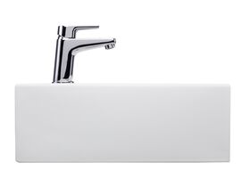 Posh Solus Wall Basin Only 510 x 410 1 Taphole White