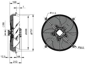 SolerPalau Fan 710mm 3Ph HRT/6-710/30BPN