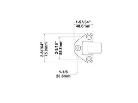 Kason Adjustable Strke -3.2-6.4mm Offset K585001