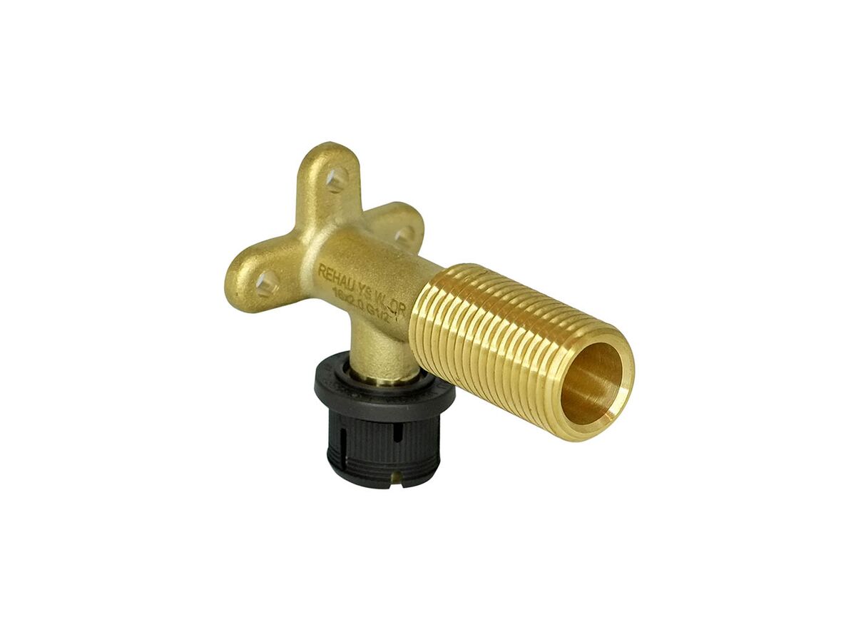 Rehau Edge Male Lugged Elbow 20mm x G3/4" (185) from Reece