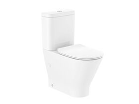 Roca The Gap Round Close Coupled Back to Wall Rimless Overheight Bottom Inlet Thin Seat (4 Star)