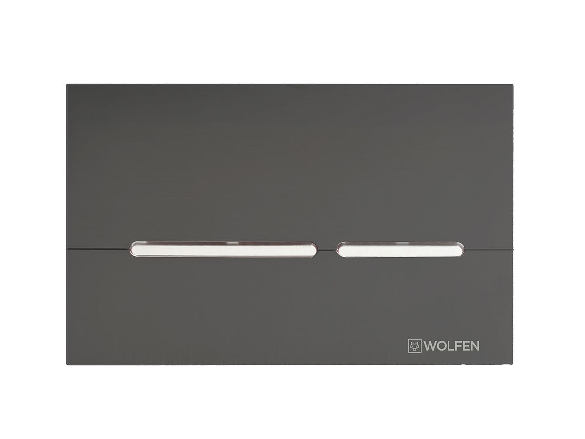 Wolfen Button / Plate (Inwall) ABS Plastic Grey / Chrome
