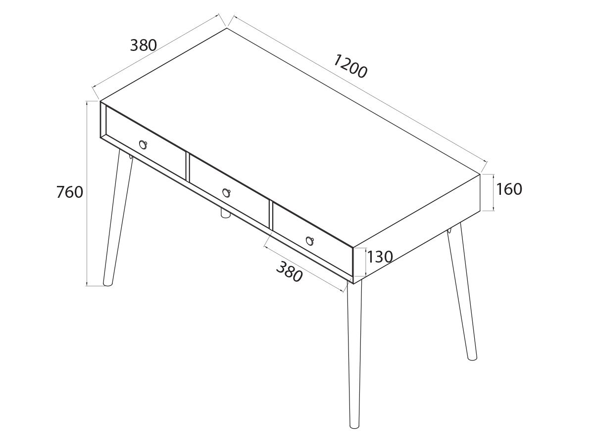 Kado Retro Vanity Unit 1200mm x 380mm Cool