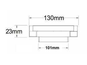 Tile Insert Floor Waste, 130mm X 130mm X 23mm Deep, DN100 Outlet