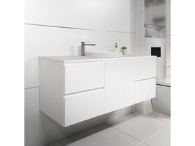 ADP Essence MKII Vanity Unit Centre Wall Hung 1 Door 4 Draws No Basin 1200