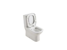 Posh Domaine Rimless Close Coupled Back to Wall Toilet Suite Back Inlet with Soft Close Quick Release Seat (4 Star)