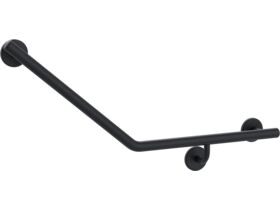 Mizu Drift 450 x 450 x 40 Degree Ambulant Toilet Grab Rail - Right Hand Matte Black