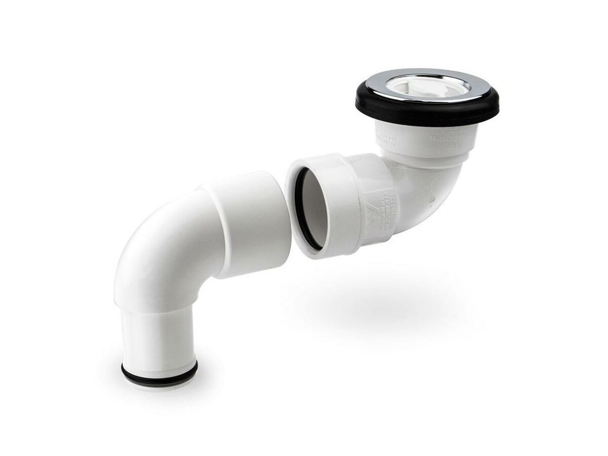 Plumbdinger Bath Connector White 40mm