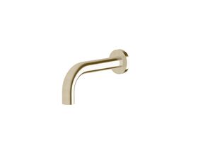 Scala 25mm Curved Bath Outlet 160mm LUX PVD Brushed Platinum Gold