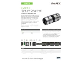 Specification Sheet - New EvoPEX Straight Coupling